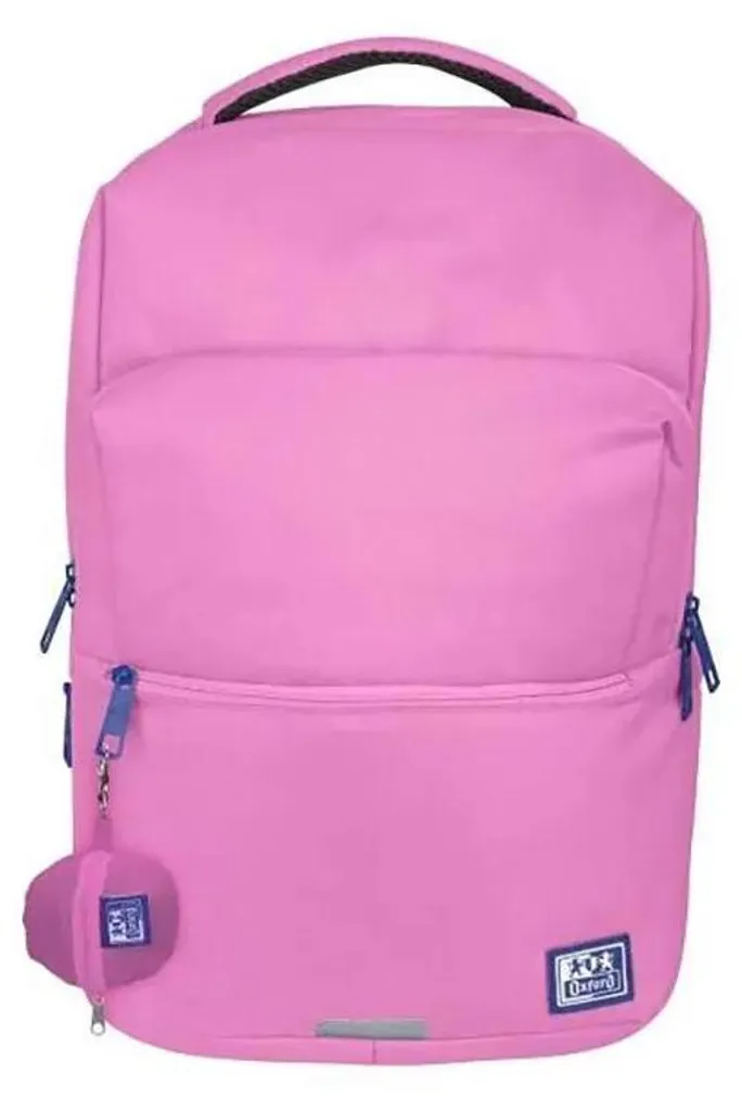 Sac à dos 28L en tissu Oxford rose B-ready - Volume généreux et durable