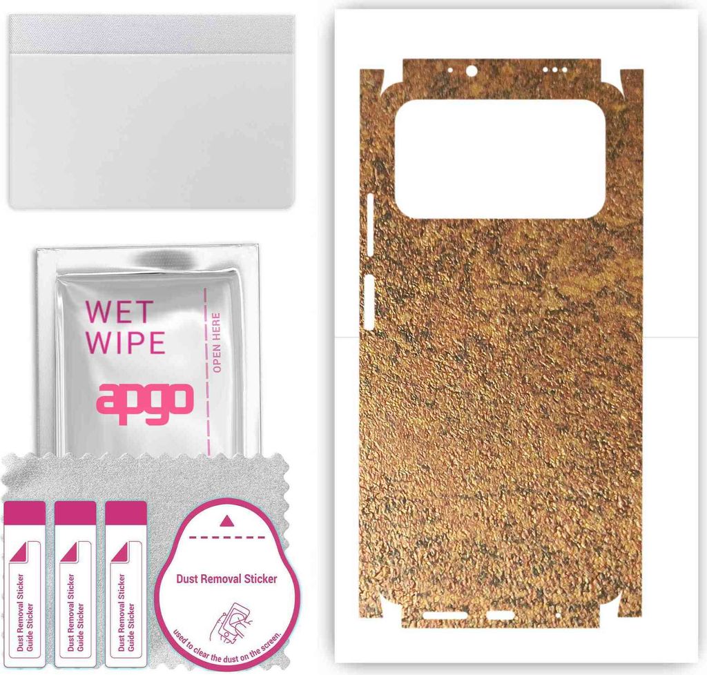 apgo Rückseite + Seiten Schutzfolie, Skin, kompatibel mit Xiaomi Poco M3, Hinten Displayschutzfolie aus Vinylfolie, kratzfest, einfache Montage - ...