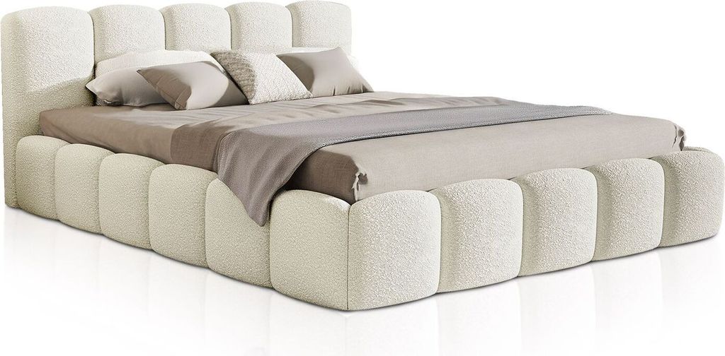 Juskys Polsterbett Catania - Bubble Design - 180 x 200 cm - Produktbild 