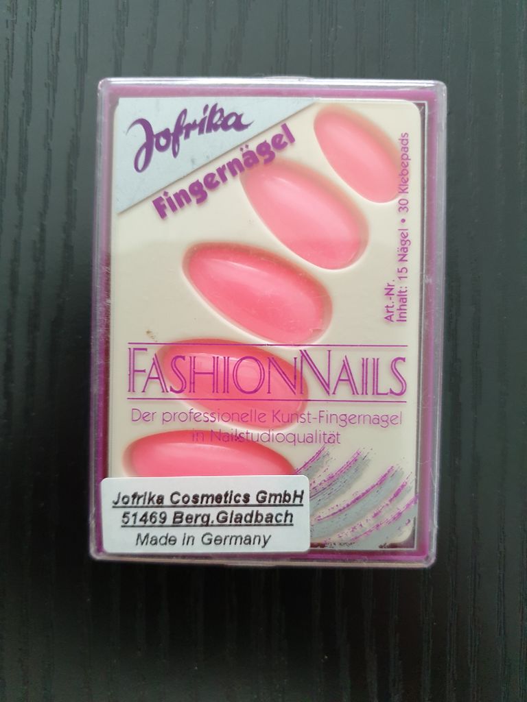 Ri16820 neon-pink Damen Fashion Nails Fingernägel mit Klebepads