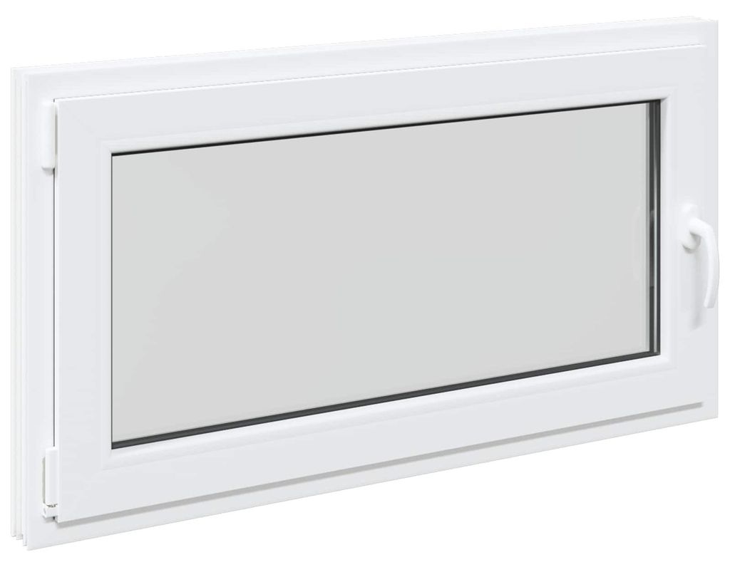 Kellerfenster RISOR 110 x 70 cm PVC und Glas Weiß