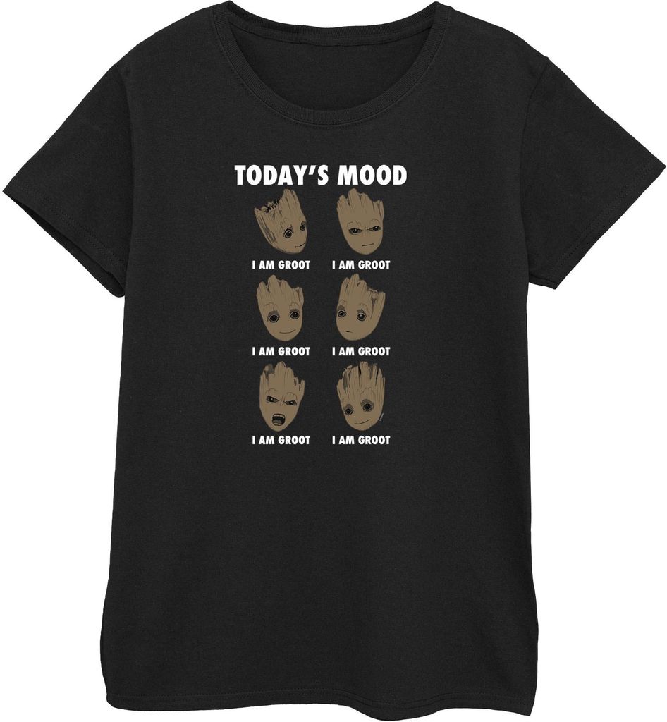 Guardians Of The Galaxy - "Today ́s Mood" T-Shirt für Damen BI695 (XL) (Schwarz)