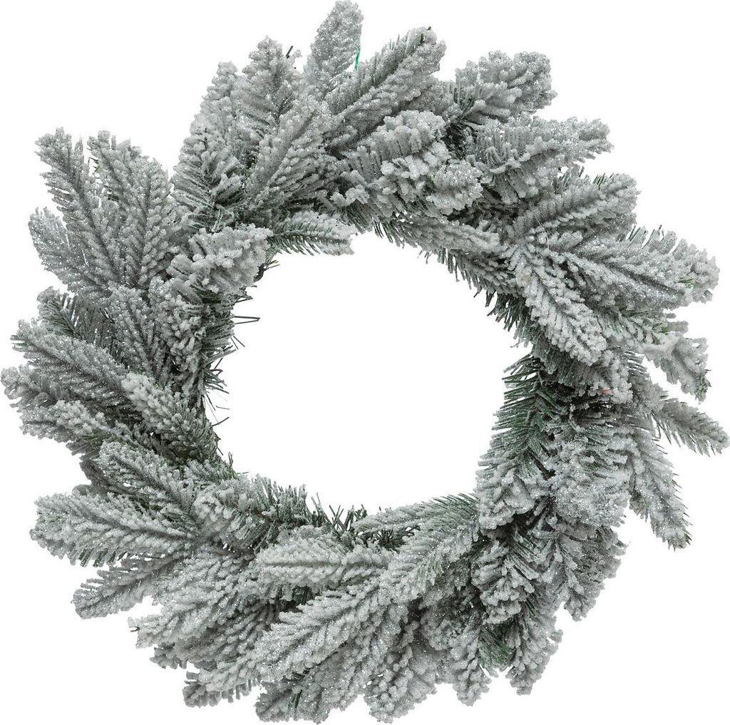 Weihnachtskranz, Tannenzweige mit Schnee, Ø 40 cm