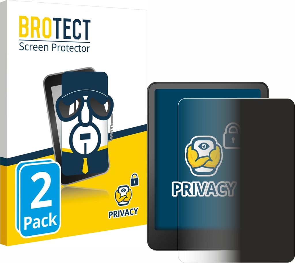 2x BROTECT Sichtschutzfolie für Amazon Kindle Paperwhite 2024 Signature Edition (12. Gen.) Anti-Spy Privacy Sichtschutz Blickschutz Folie Blaulich...