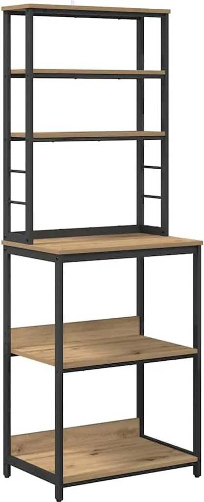 Scaffale Cucina Rovere Artisan 60x40x168 cm | Mobile Salvaspazio