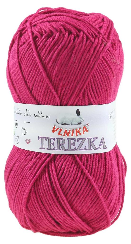 Strickgarn TEREZKA 100% Baumwolle, magenta