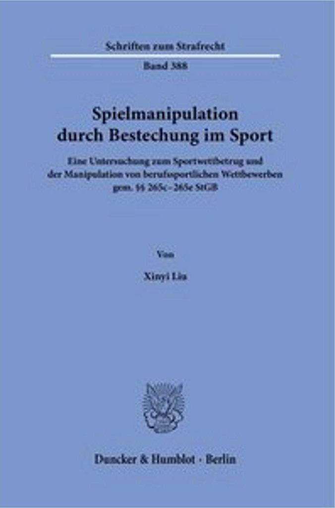 Spielmanipulation durch Bestechung im Sport.