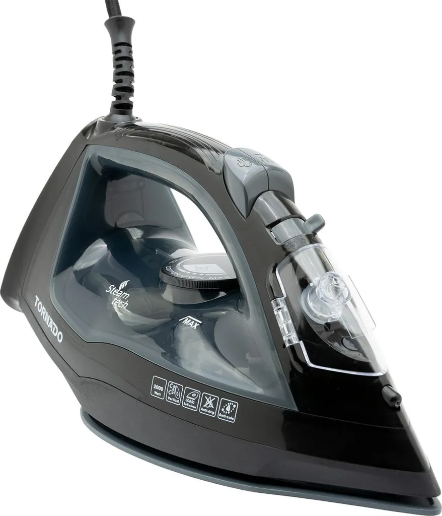 Fer à repasser vapeur Tornado TST-2000G Noir - Performance 2000W