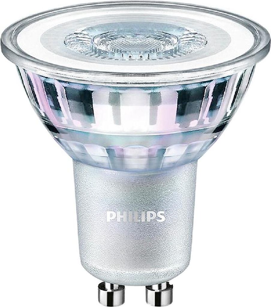 A studio shot of a Philips LED light bulb.