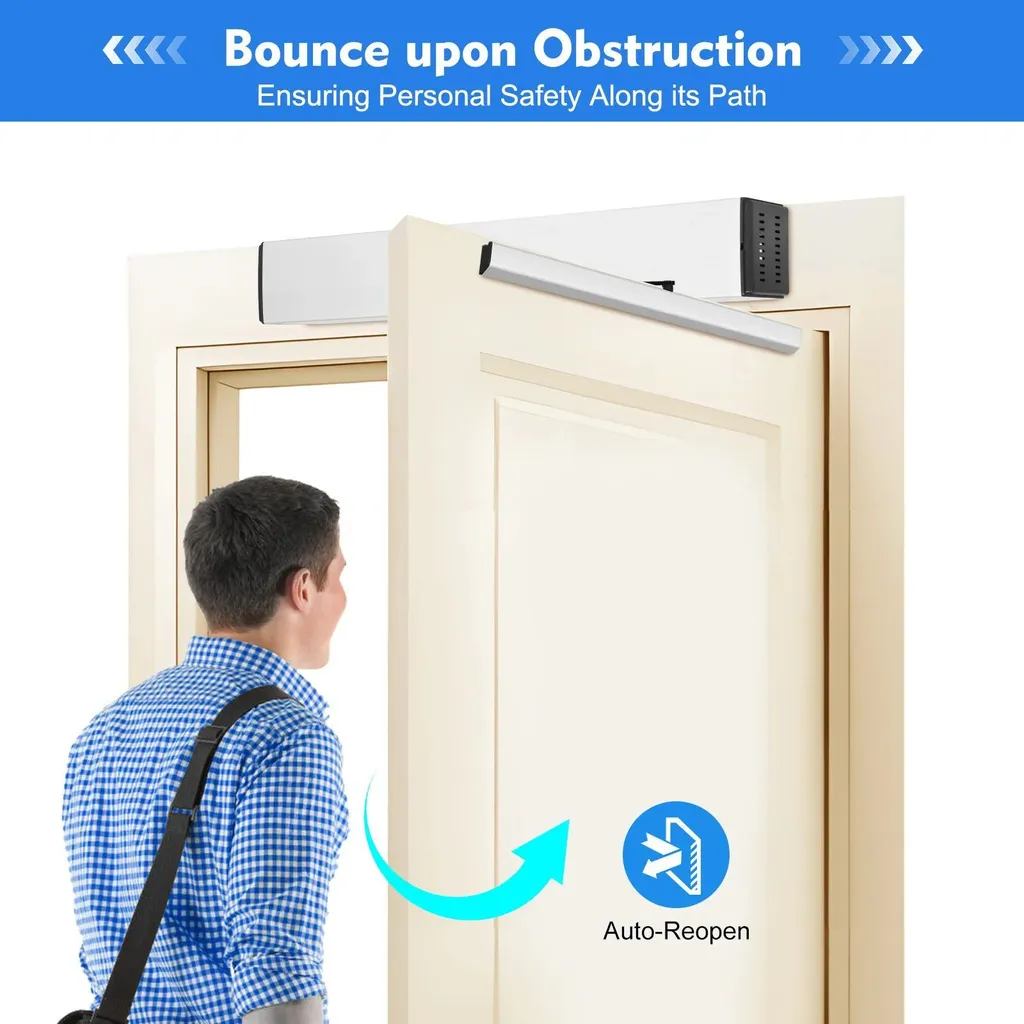 Ouvre-porte automatique motorisé pour porte battante - Max 100kg et 120cm