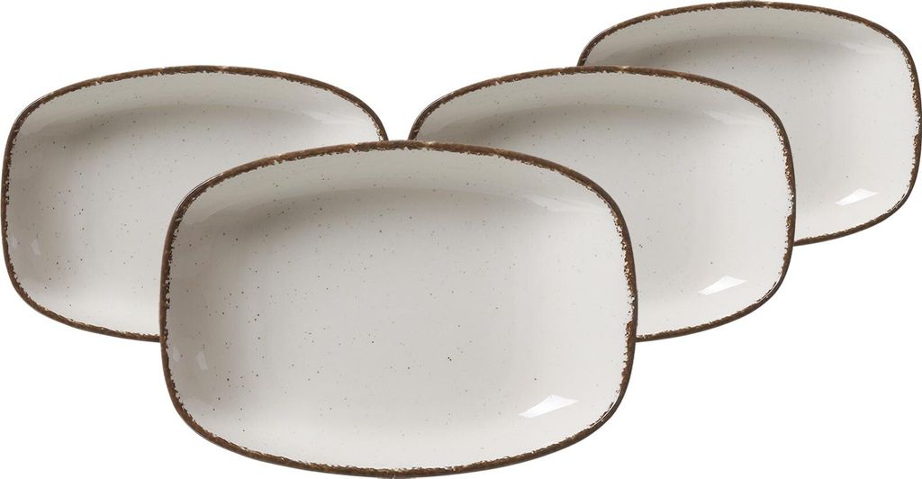 Ritzenhoff & Breker Casa Suppenteller 23,5 x 16 cm 4er Set beige