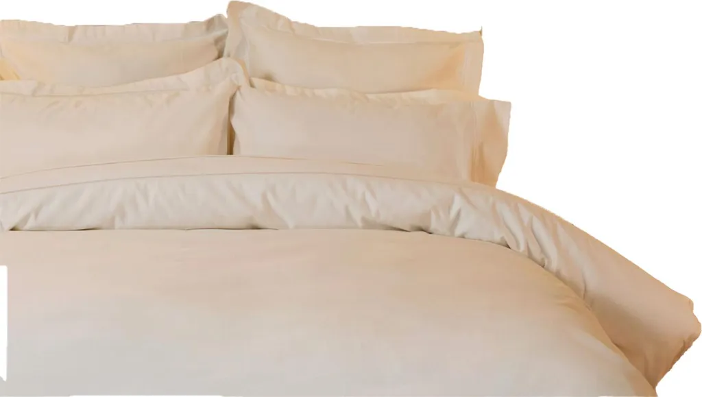 Housse de couette Kingsize BM508 en coton égyptien 400 fils Ivoire