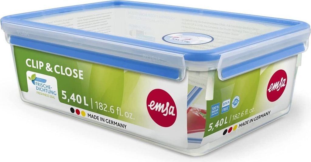 emsa Frischhaltedose CLIP & CLOSE 11,1 cm hoch transparent Produktbild 