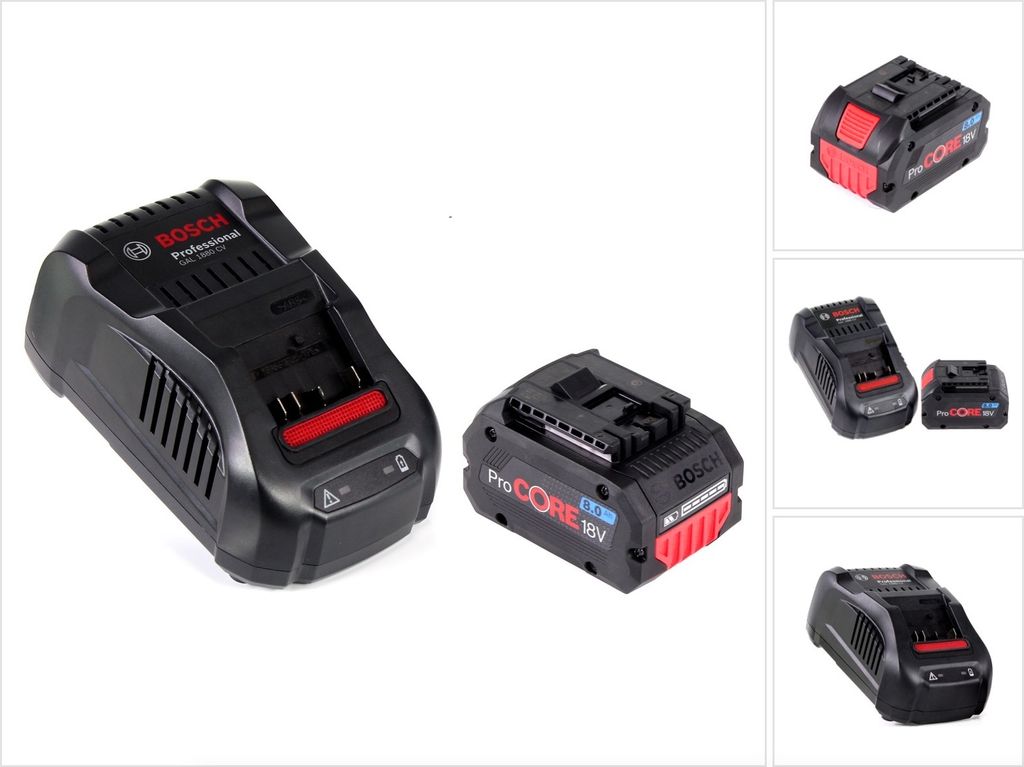 Bosch Starter-Set ProCore mit 1x ProCORE 18 V 8,0 Ah Professional Akku ( 1600A016GK ) und GAL 1880 CV Ladegerät