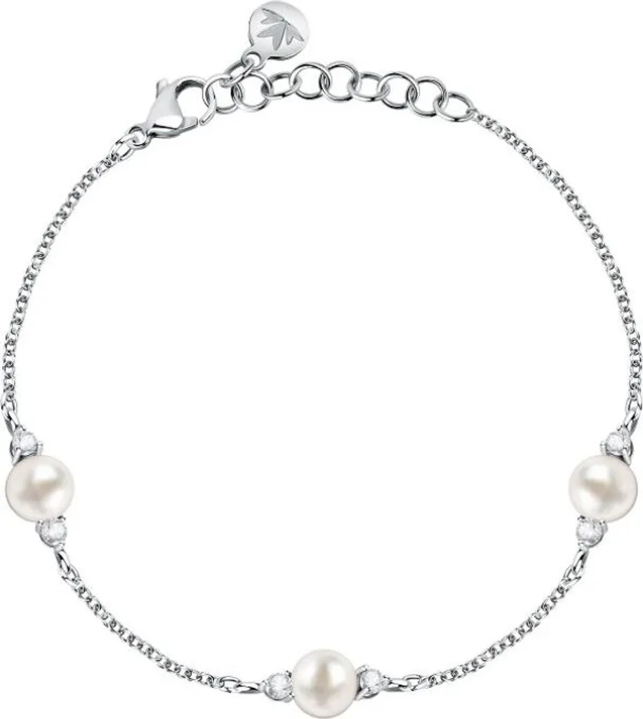 Bracelet en argent doux et perles lumineuses Gioia SAER53 Haute Qualité