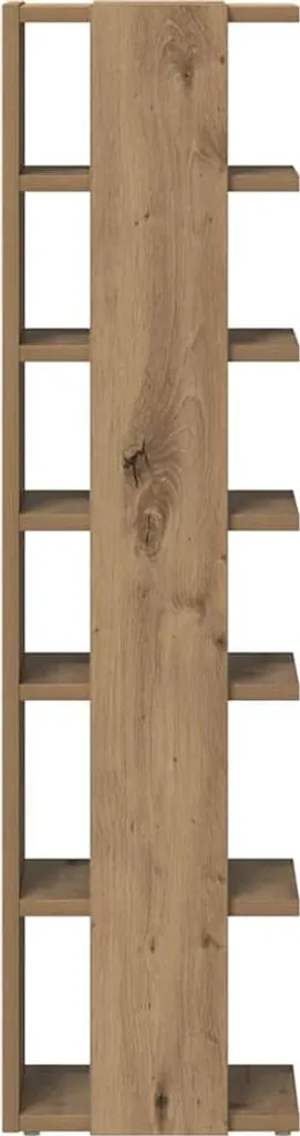VidaXL Scarpiera In Legno Multistrato, 5 Scomparti, 102x36x60 Cm, Colore Rovere Marrone, Con Gambe In Legno