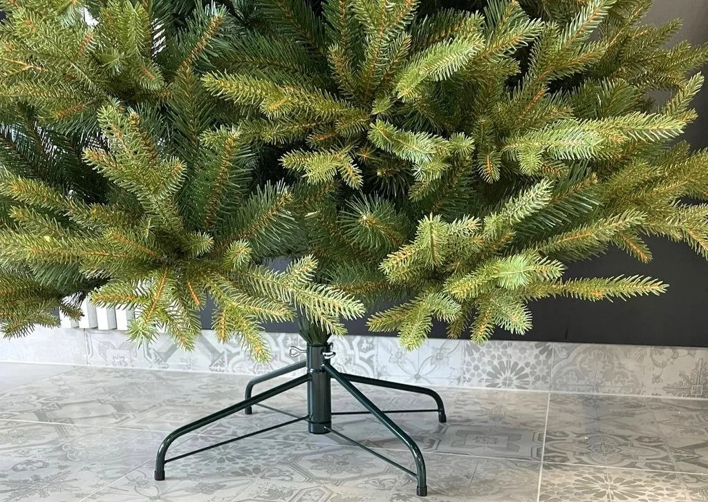 Sapin Noël Artificiel 220 cm sans Perte d'Aiguilles Aspect Naturel
