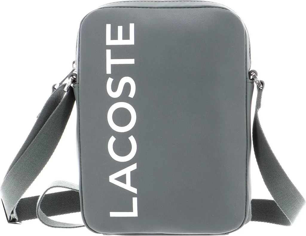 Sac à bandoulière anti-poches pleines Lacoste L.12.12 Cuir vert M