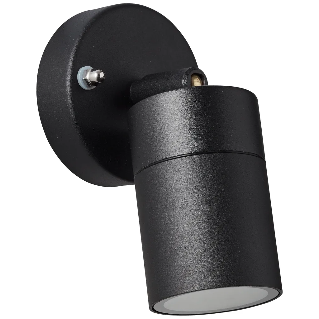 Projecteur mural extérieur noir JANDY Brilliant | 1x GU10 Tête Pivotante