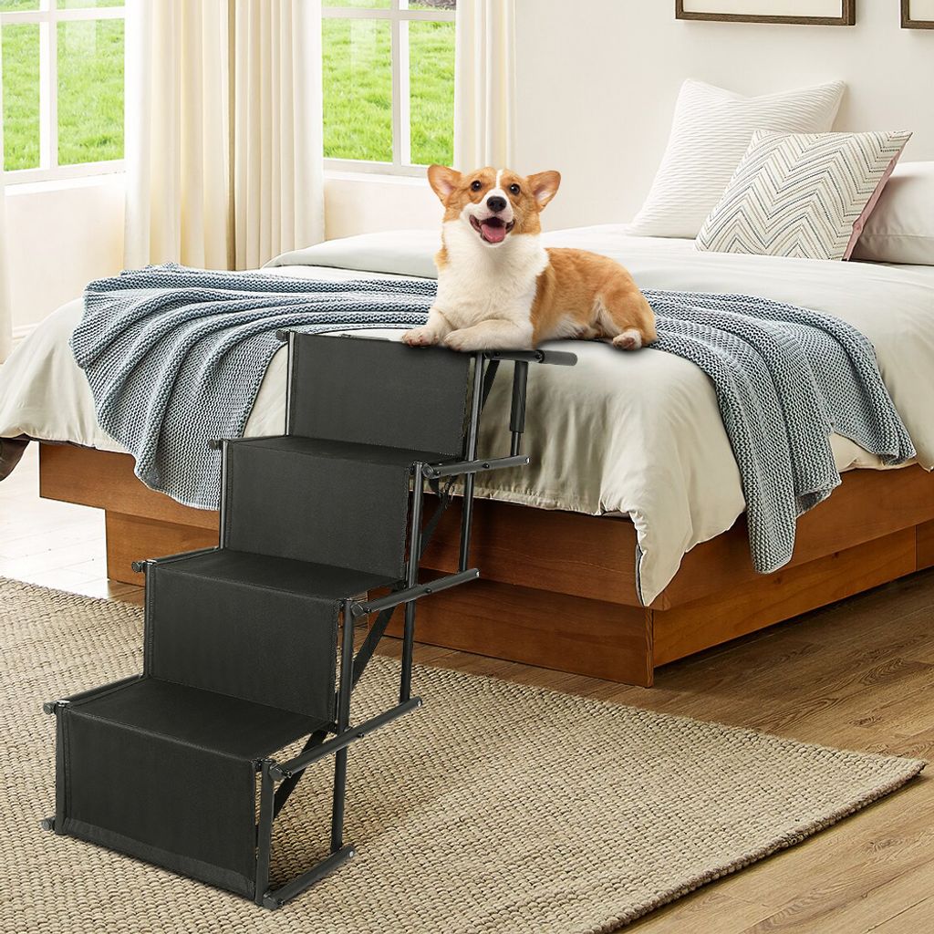 Faltbare Hundetreppe etwa 48 bis 50 cm hoch für Bett und Sofa