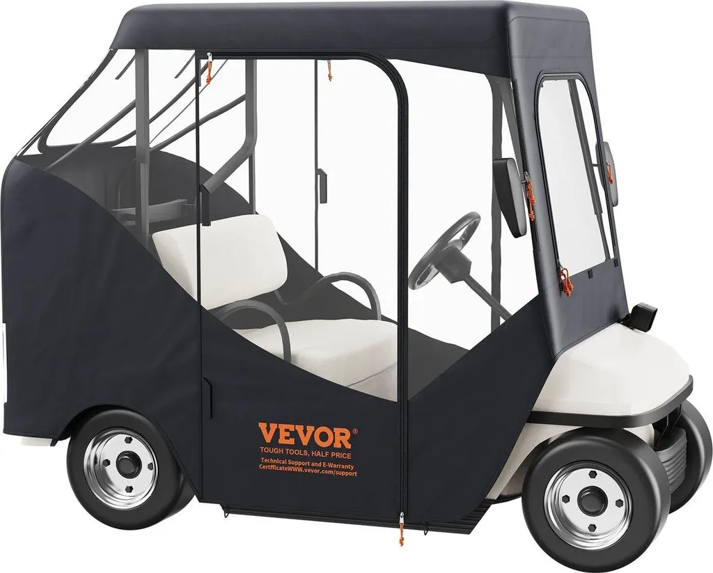 Housse de Conduite Universelle pour Voiturette de Golf avec Vue Panoramique