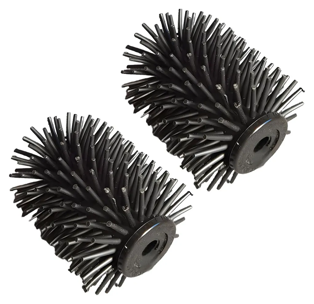 Brosse WC de Rechange en Silicone Noir avec Tête Amovible Lot de 2