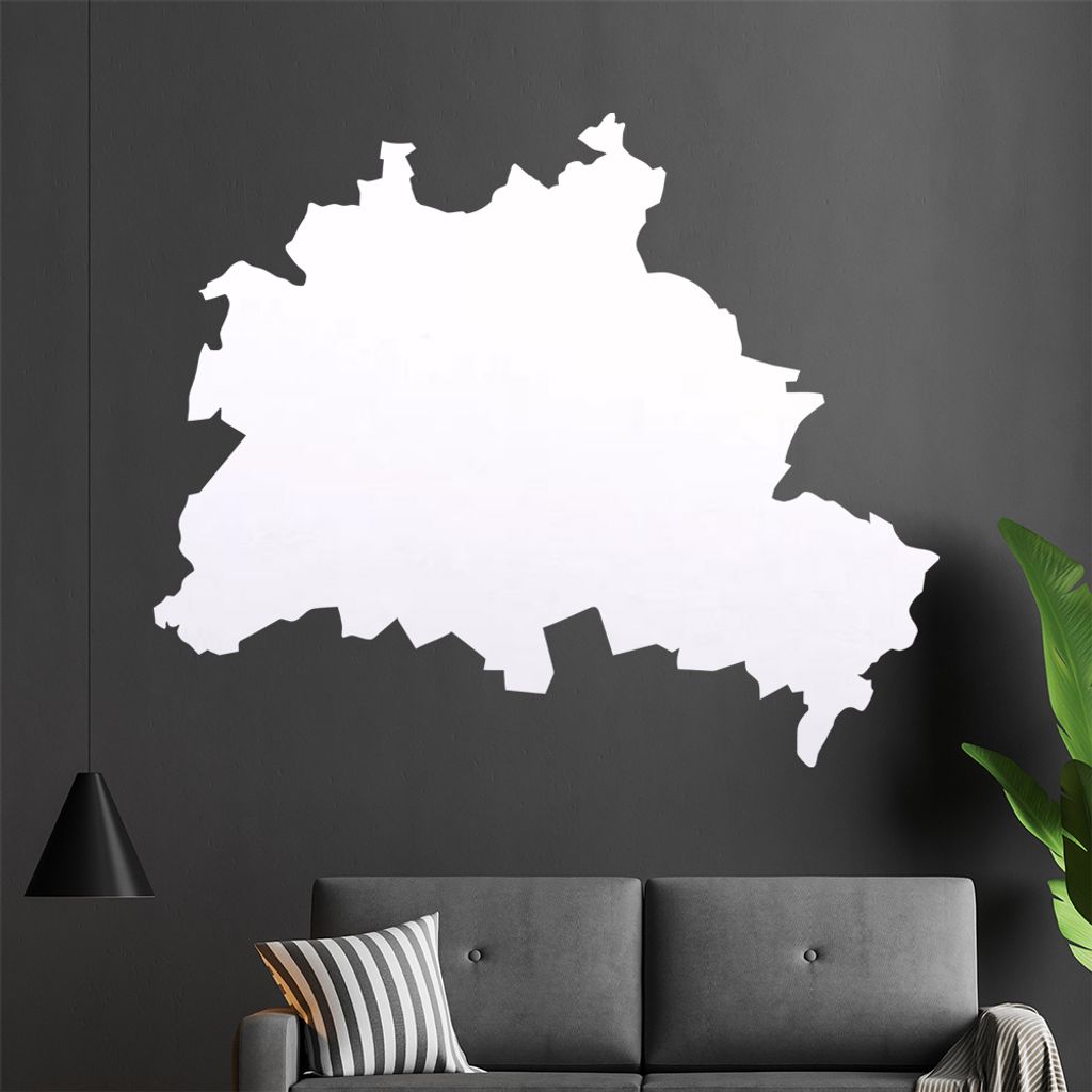 KIWISTAR Bundesland Berlin - Brandenburger Tor Wandtattoo in 6 Größen - Wandaufkleber Wall Sticker - Dekoration, Küche, Wohnzimmer, Schlafzimmer...
