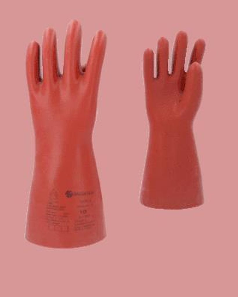 KS Tools 117.0096, Isolierende Handschuhe, Rot, Erwachsener, Männlich, UV-beständig, Latex
