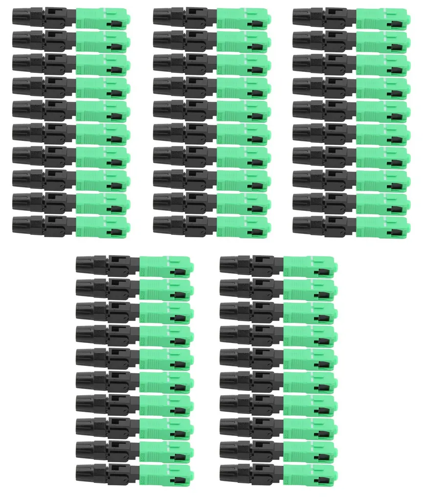 Adaptateur Fibre Optique SC/APC Rapide à Faible Perte - Pack de 50