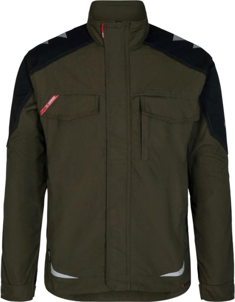 F. Engel Galaxy Arbeitsjacke, Forest Green/Schwarz, Gr. 4XL