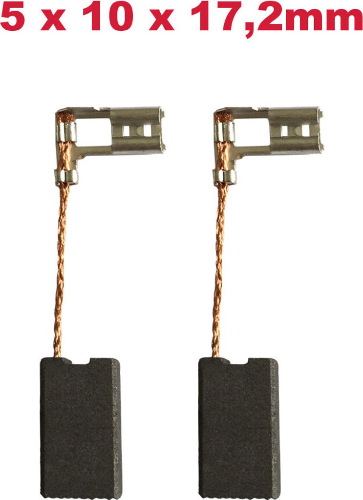2x Kohlebürsten Motorkohlen Schleifkohlen 5x10x17.2mm für Bosch PBH 300 E 0603358703 0603358732 0603358760 0603358761 0603358762 0603358768