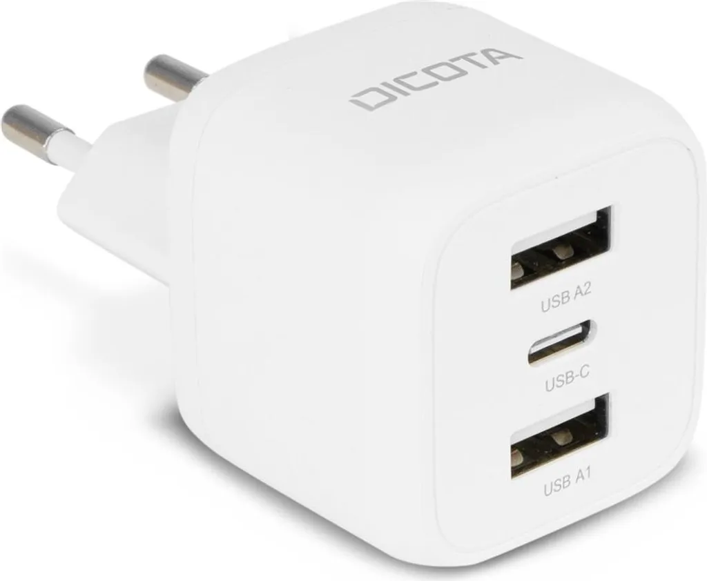 Chargeur 3 ports 32W Dicota technologie GaN ultra compact coloris noir
