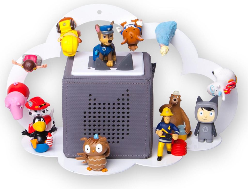 moin minis Wolke Weiß magnetisches Regal kompatibel mit 20 Tonie Figuren und Tonie Box Wolkenregal für Kinder Hörfiguren Magnetregal