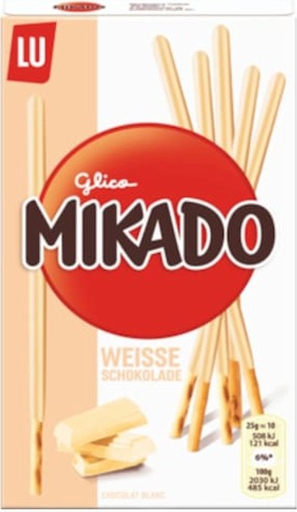 Mikado sticks Weisse Schokolade 75g Produktbild 