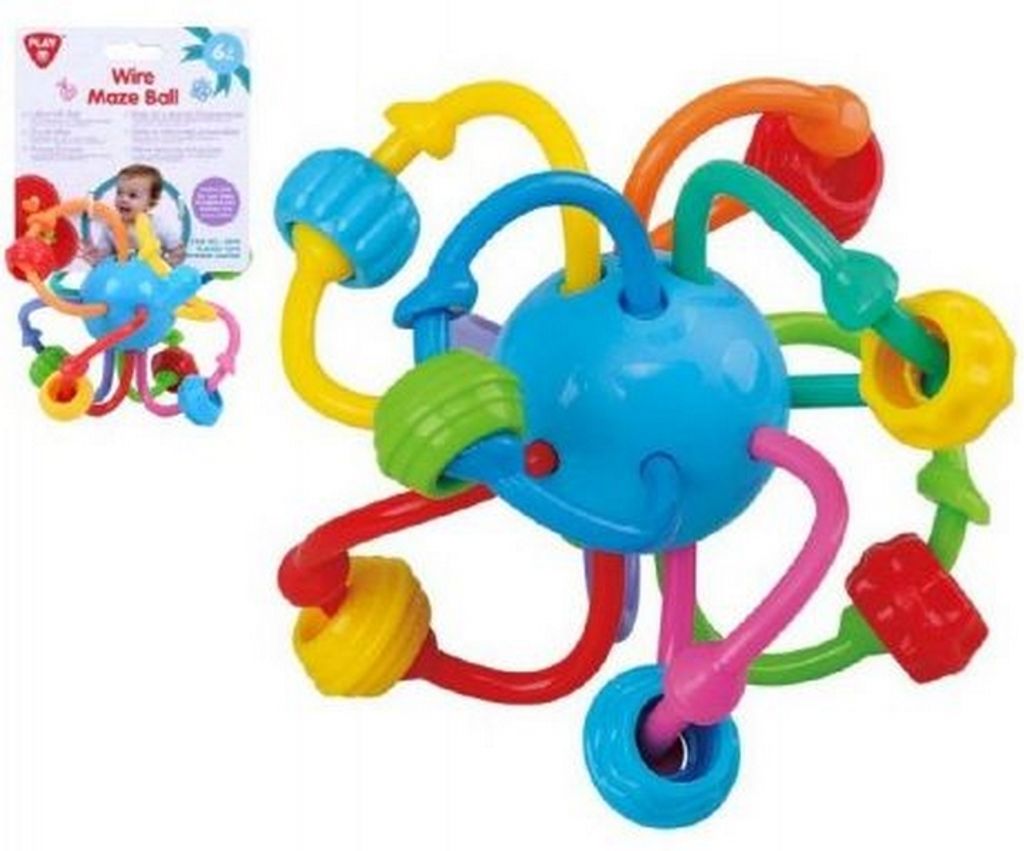 Chrastende bal, plastic, 12 cm, geschikt voor kinderen Productafbeelding 