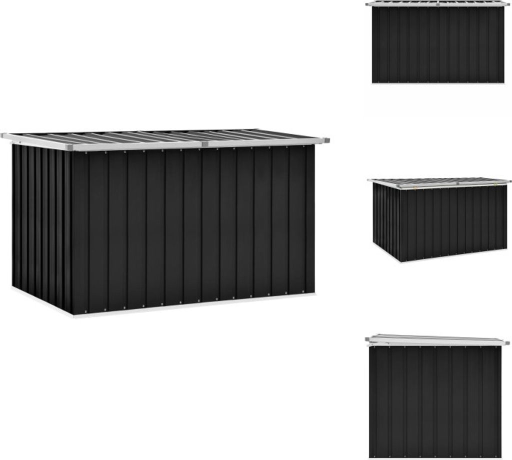 vidaXL Coffre de jardin Anthracite 149 x 99 x 93 cm - Image du produit 