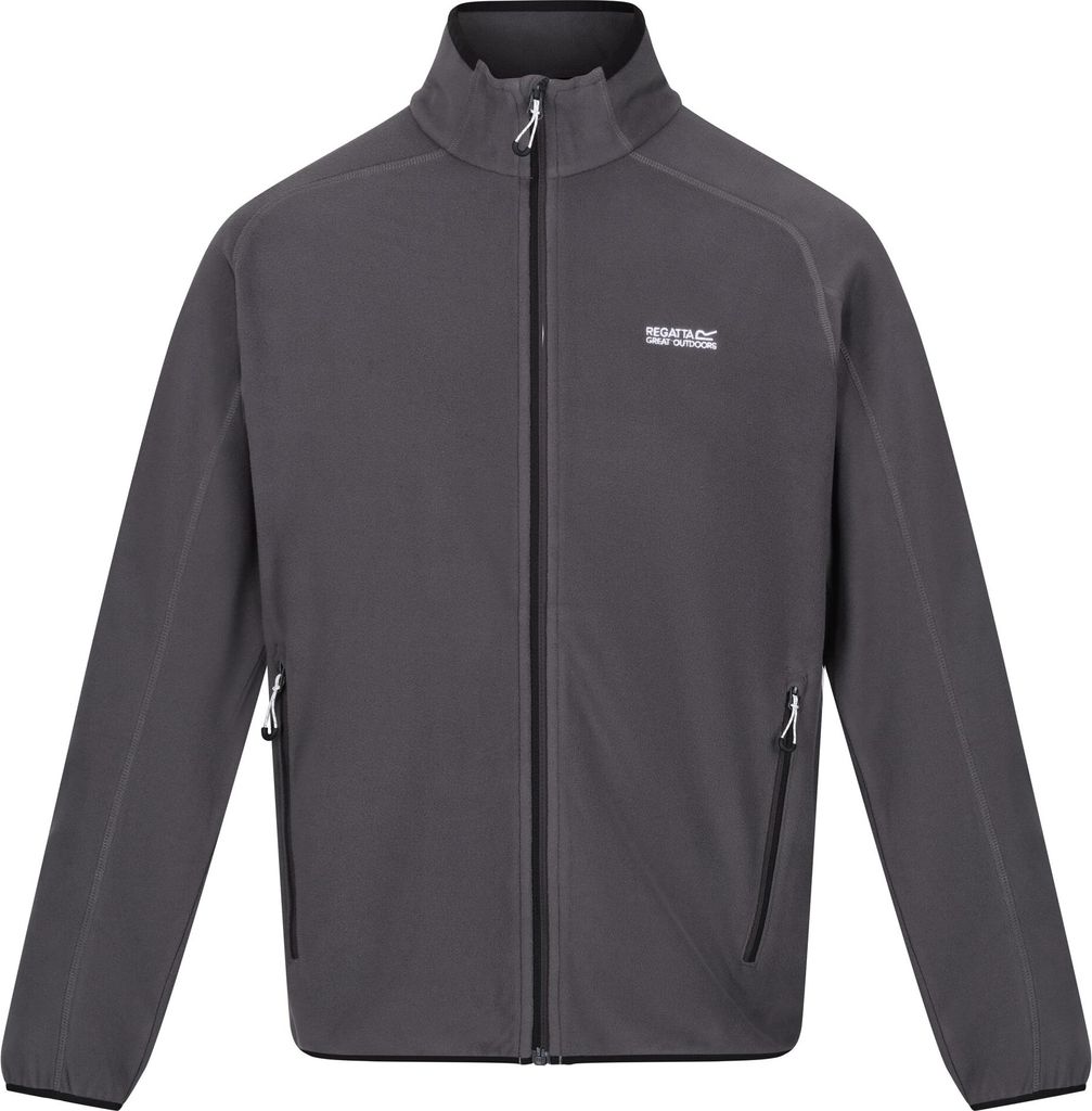 Regatta - "Hadfield" Fleecejacke Durchgehender Reißverschluss für Herren RG7256 (L) (Mittelgrau)