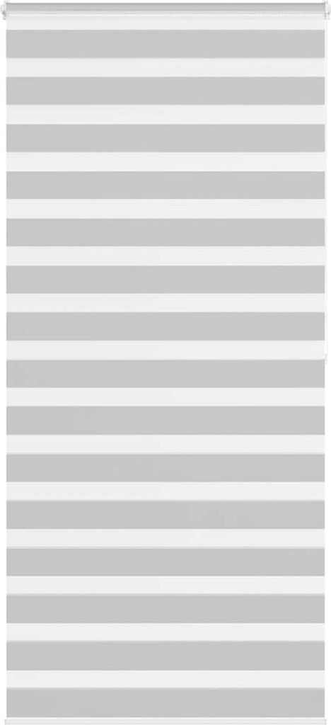 Maison Exclusive - Doppelrollo Hellgrau 105x200 cm Stoffbreite 100,9 cm Polyester