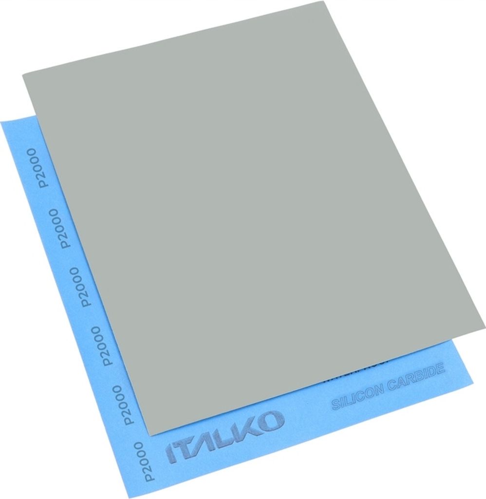 ITALKO Schleifpapier P800 50x Nass Sandpaper Körnung 800 für Auto Lack Metall nassschleifpapier