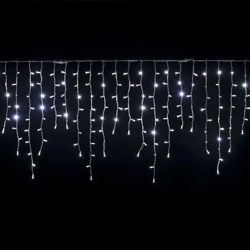 Rideau Stalactite LED Extérieur 228 LED 3m - Éclairage Noël Sans Panne