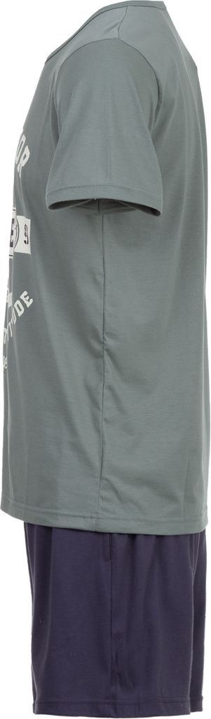 Pyjama Set Shorty - Vintage Blaue Shorts, Farbe:Grün, Größe:L