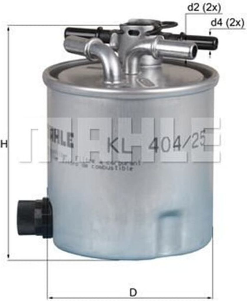 Kraftstofffilter KNECHT KL 404/25