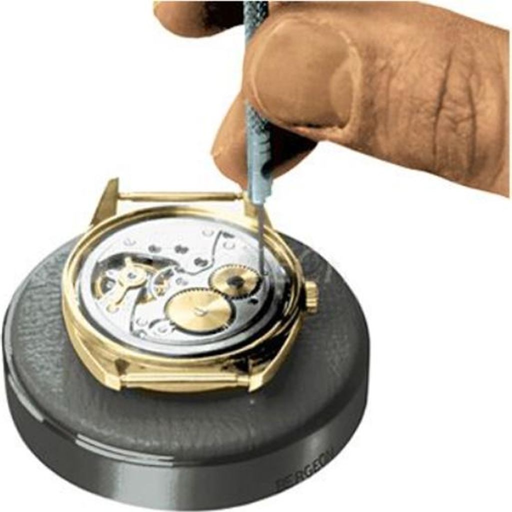 Bergeon 5394-PG Uhr Schwarzer Gehäusekissen Ø 80 mm
