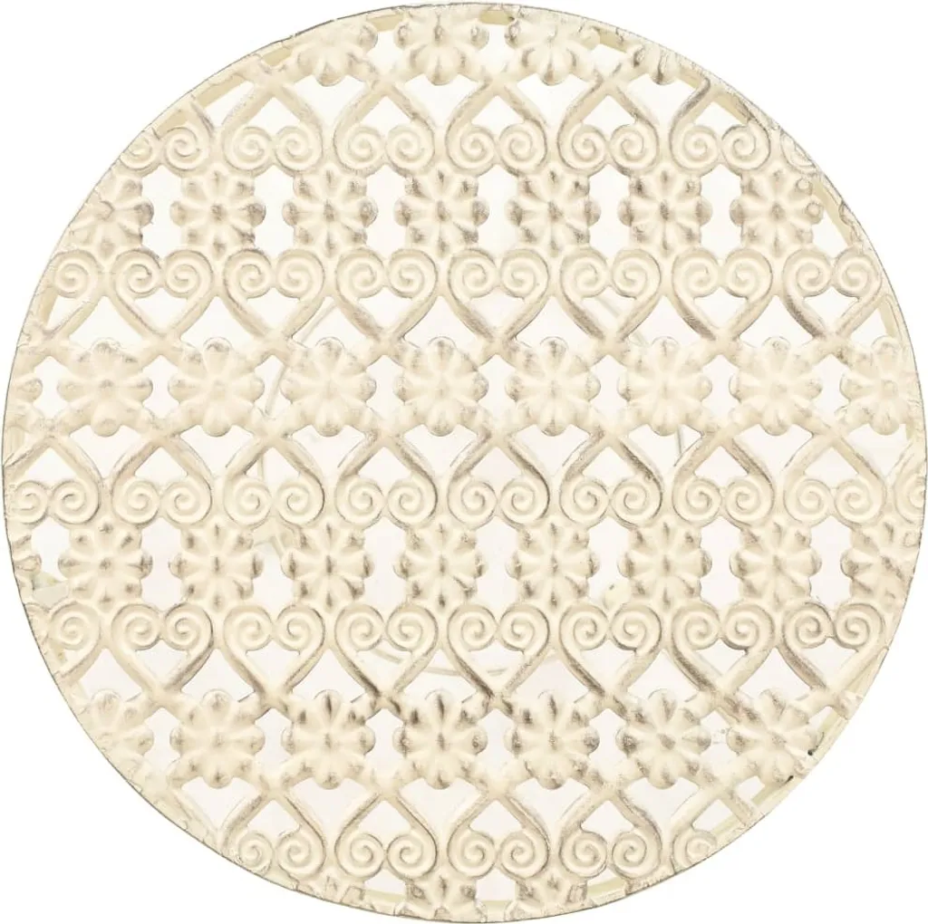 Supports pour fleurs vintage blanc en métal forgé ensemble de 3 pièces