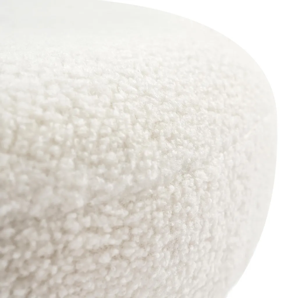 Pouf blanc vanité compact pour optimiser l'espace de votre petit dressing - 6