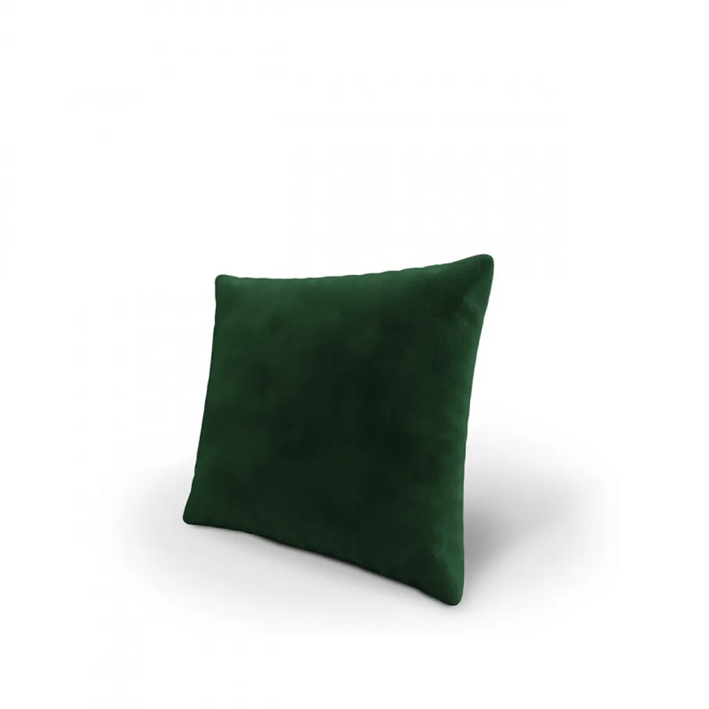 Coussin ZANE vert foncé 4 avec texture douce - Accessoire déco chic 45cm