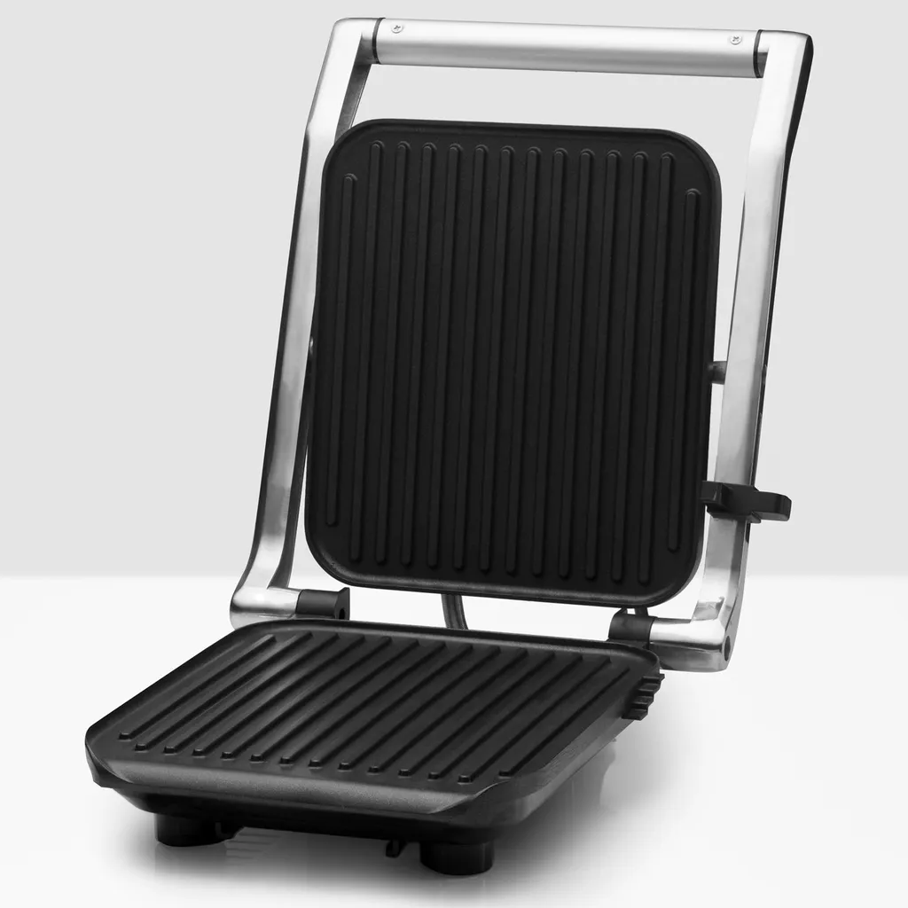 Appareil à Panini et Grill Électrique de Table - Format Compact Inox