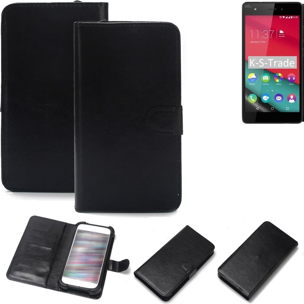 K-S-Trade Handyhülle Schutzhülle kompatibel mit Wiko Pulp Fab 4G Handy Schutz Hülle Handyhülle Bumper schwarz 1x