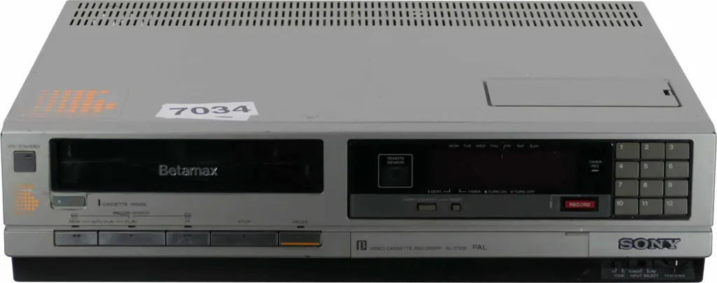 Lecteur Betamax Sony SL-C30E Standard PAL pour Cassettes Vidéo Rares