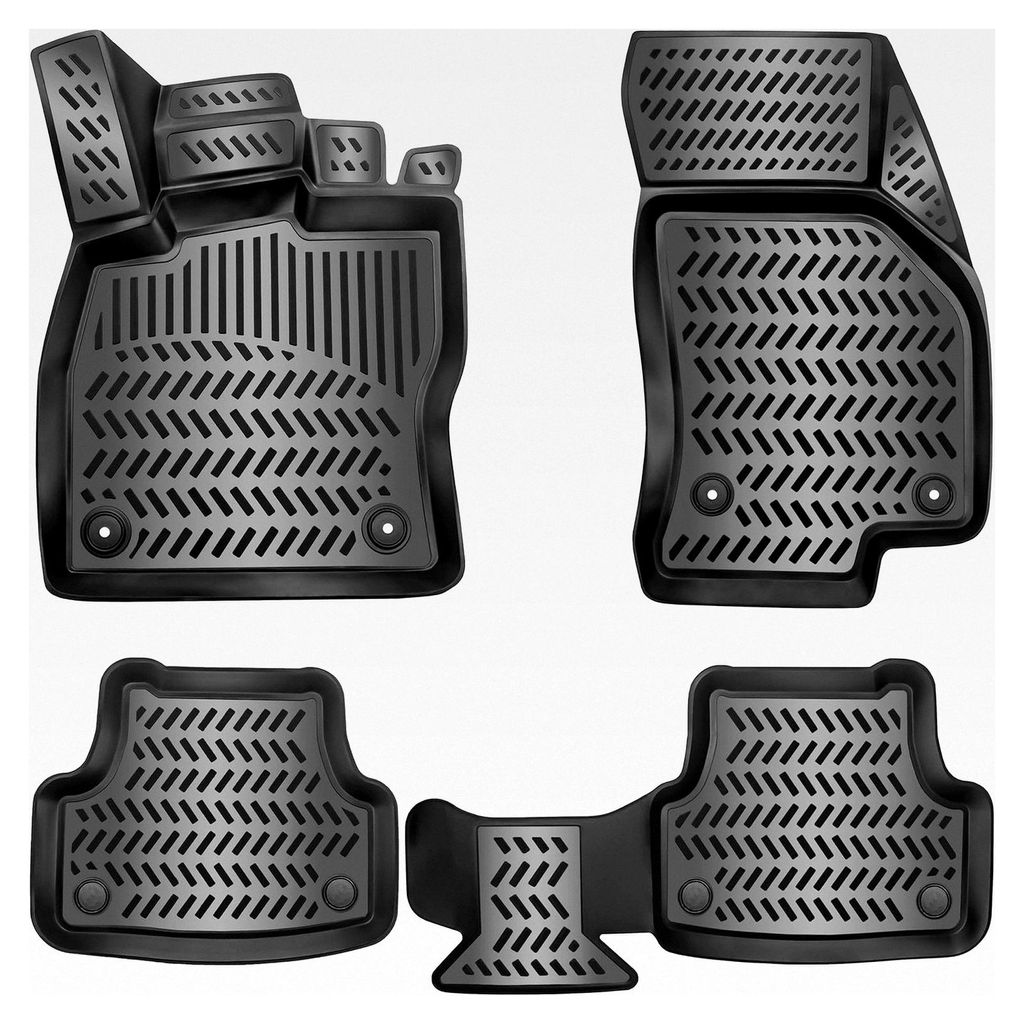 3D Gummimatten für Skoda KODIAQ 2 2024-2025 | 2. Generation | Fußmatten Zubehör